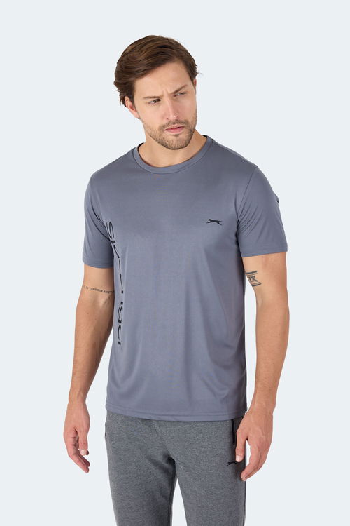 Slazenger NEKANE IN Erkek Tişört Koyu Gri