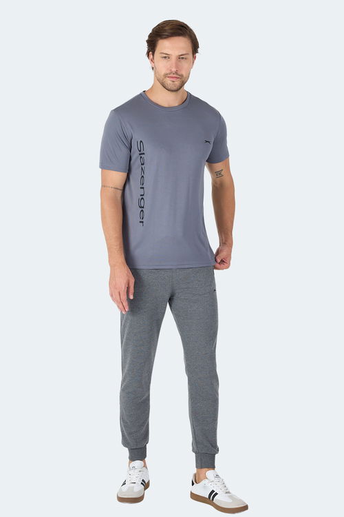 Slazenger NEKANE IN Erkek Tişört Koyu Gri