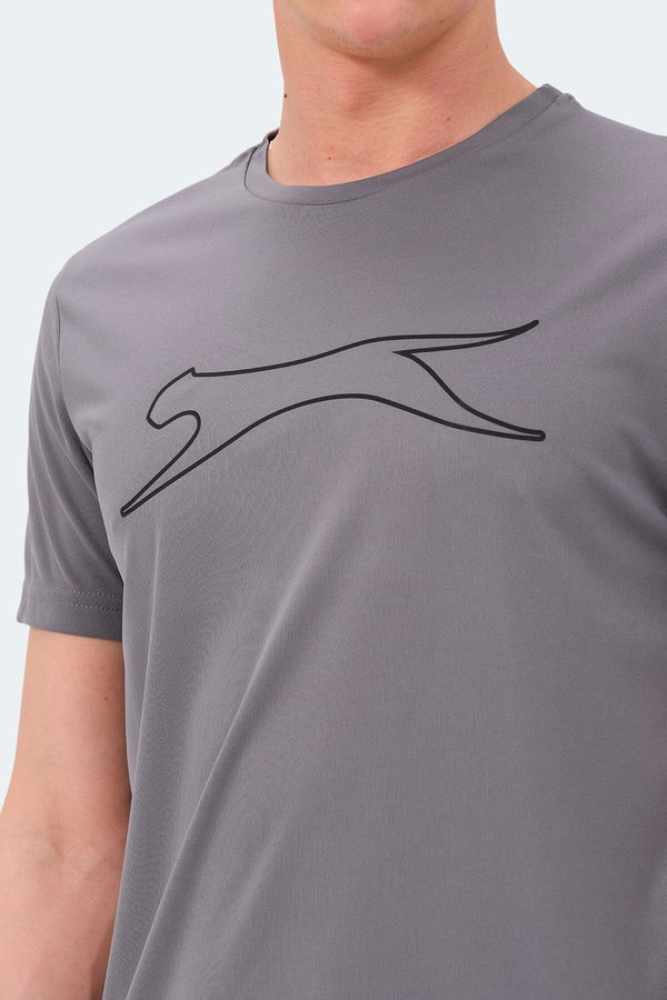 Slazenger NELLE IN Erkek Koyu Gri Tişört