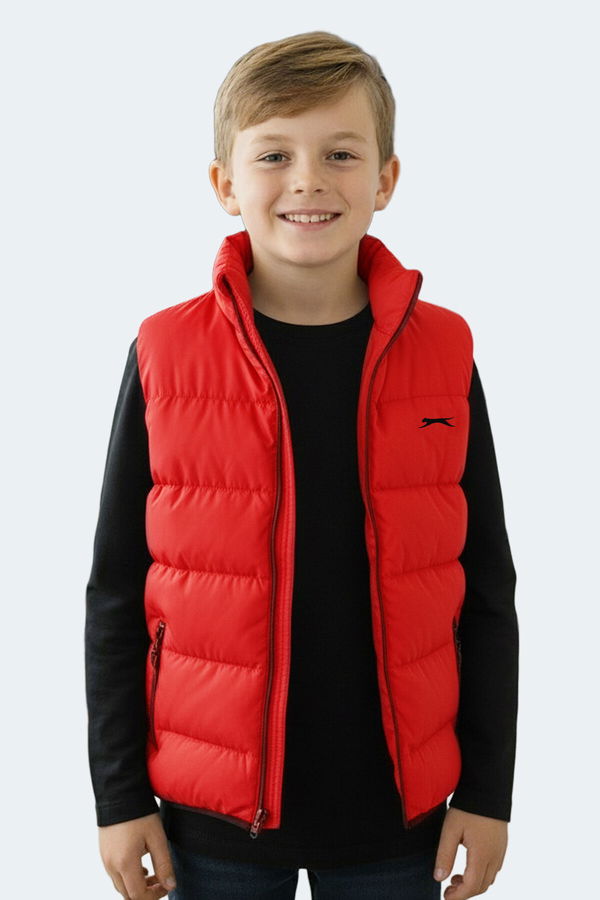 Slazenger NEPTUNE IN Unisex Çocuk Şişme Kırmızı Yelek