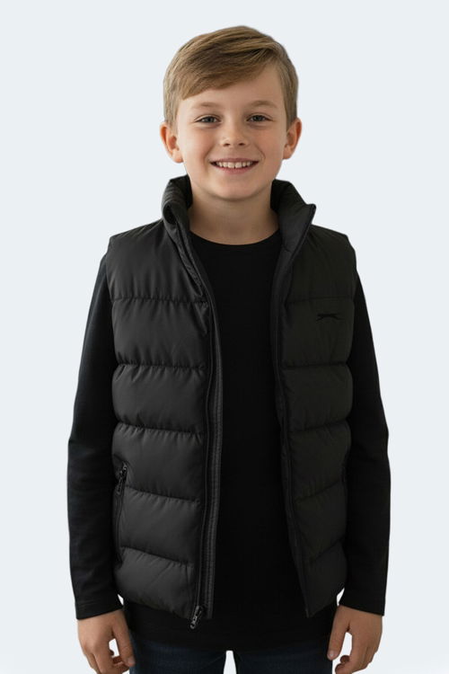 Slazenger NEPTUNE IN Unisex Çocuk Yelek Siyah
