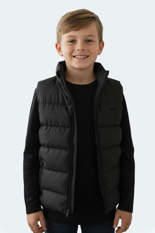 Slazenger NEPTUNE IN Unisex Çocuk Şişme Siyah Yelek