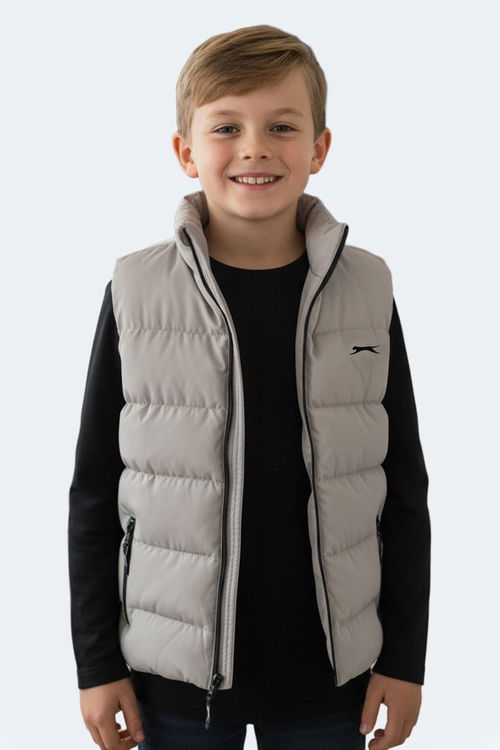 Slazenger NEPTUNE Çocuk Taş Gri Yelek