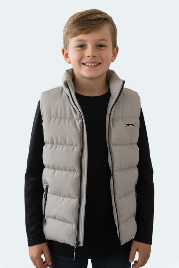 Slazenger NEPTUNE IN Unisex Çocuk Yelek Taş Gri