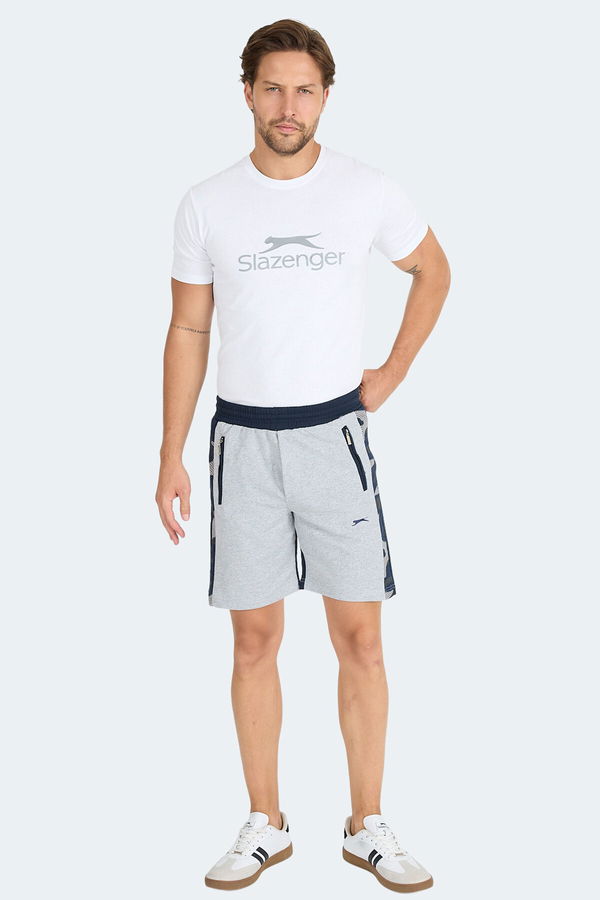Slazenger NERO I Erkek Cepli Fıtness Gri Şort