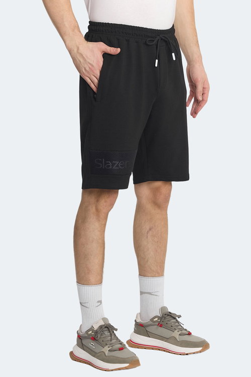 Slazenger NUKA Erkek Cepli Kapri Siyah Şort