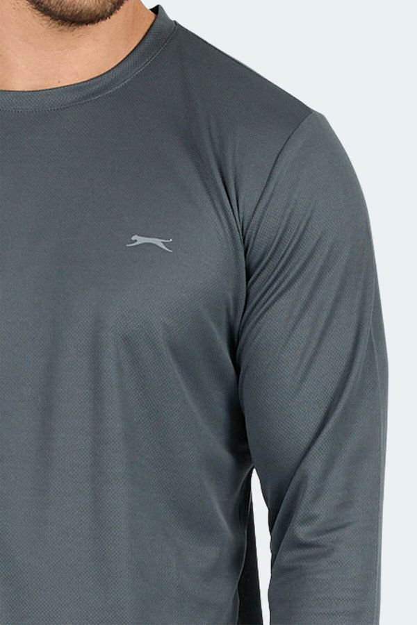 Slazenger ODIN I Erkek Tişört Koyu Gri