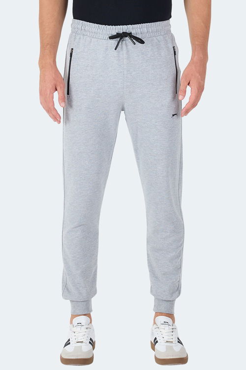 Slazenger OGNEN I Erkek Fermuar Cepli Gri Eşofman Altı