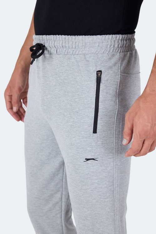 Slazenger OGNEN I Erkek Fermuar Cepli Gri Eşofman Altı
