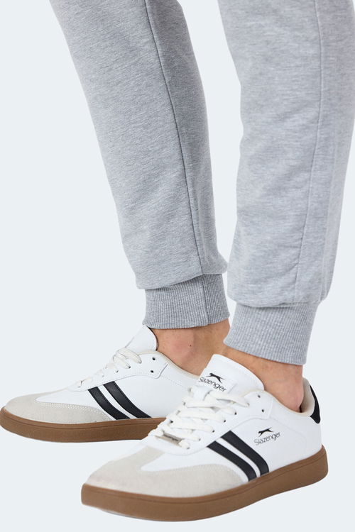 Slazenger OGNEN I Erkek Fermuar Cepli Gri Eşofman Altı