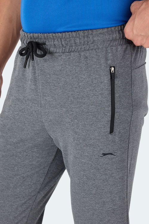 Slazenger OGNEN I Erkek Fermuar Cepli Koyu Gri Eşofman Altı