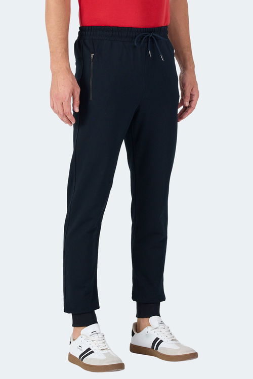 Slazenger OGNEN I Erkek Fermuar Cepli Lacivert Eşofman Altı