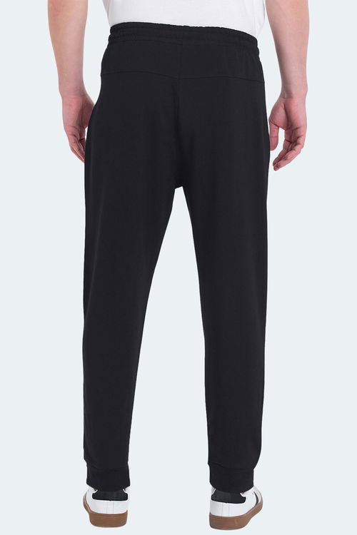 Slazenger OGNEN I Erkek Fermuar Cepli Siyah Eşofman Altı