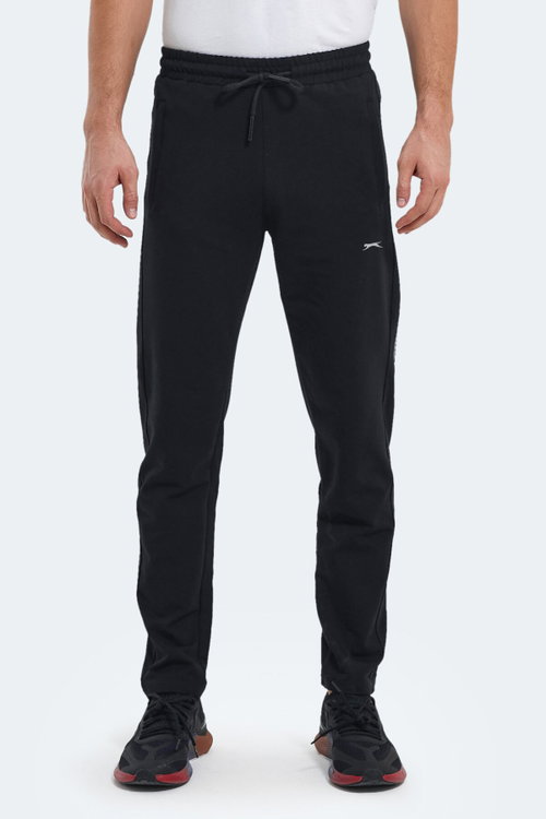 Slazenger OLIVA IN Erkek Cepli Siyah Eşofman Altı