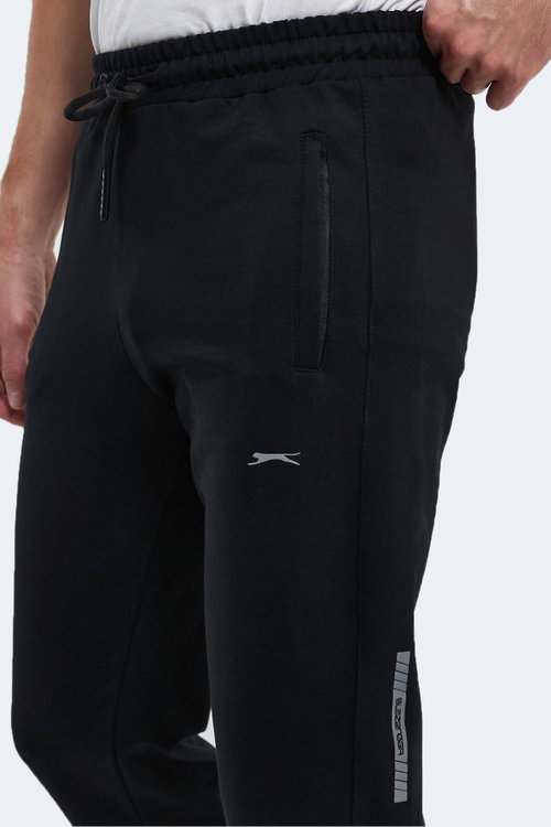 Slazenger OLIVA IN Erkek Cepli Siyah Eşofman Altı