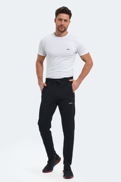Slazenger OLIVA IN Erkek Cepli Siyah Eşofman Altı