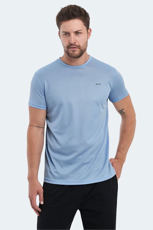 Slazenger OMAR KTN Erkek Açık Mavi Tişört
