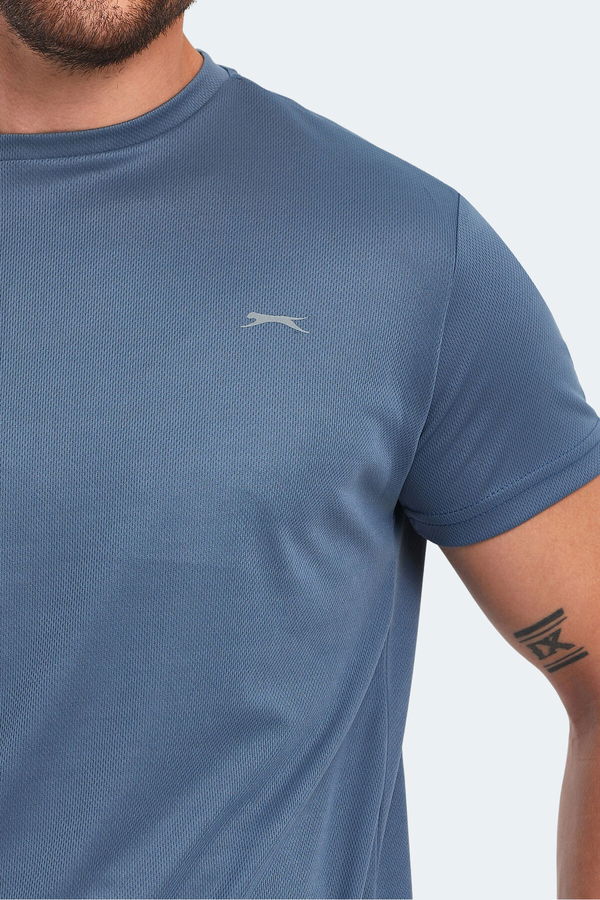 Slazenger OMAR KTN Erkek Tişört Indigo