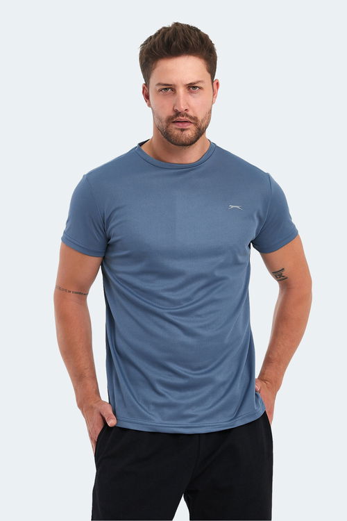 Slazenger OMAR KTN Erkek Indigo Tişört