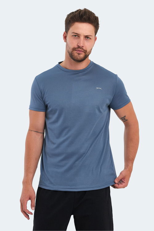 Slazenger OMAR KTN Erkek Indigo Tişört
