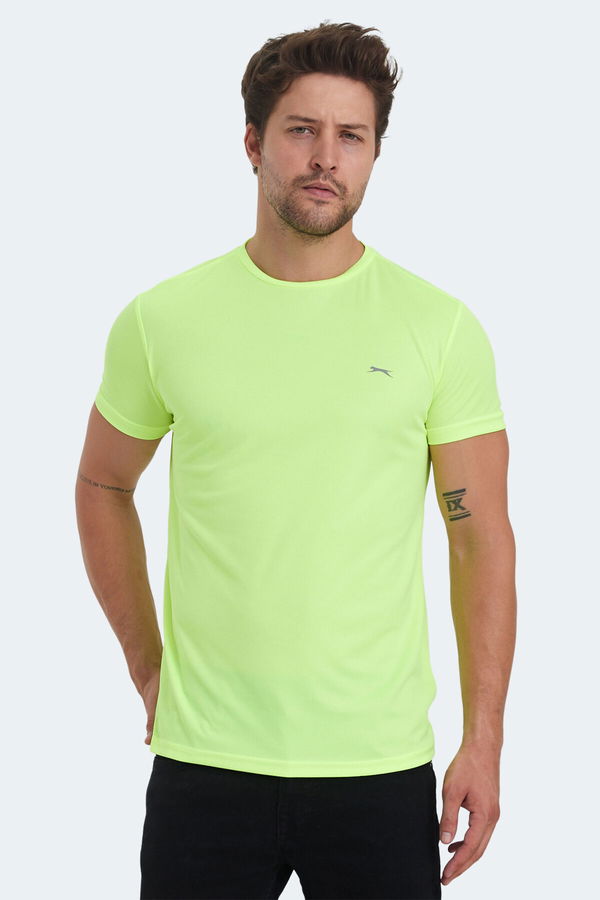 Slazenger OMAR KTN Erkek Neon Sarı Tişört