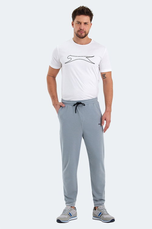Slazenger ONIONIX I Erkek Cepli Gri Eşofman Altı