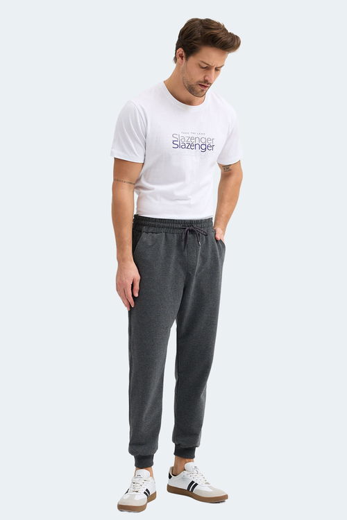 Slazenger ONIONIX I Erkek Cepli Koyu Gri Eşofman Altı