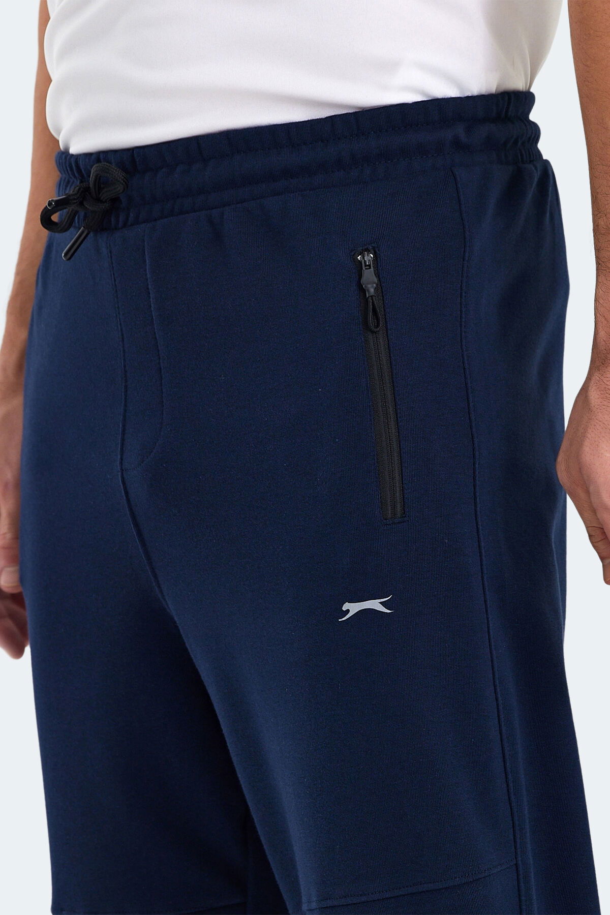 Slazenger ONLY IN Erkek Fermuar Cepli Lacivert Eşofman Altı - Thumbnail