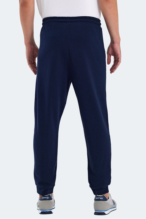 Slazenger ONLY IN Erkek Fermuar Cepli Lacivert Eşofman Altı