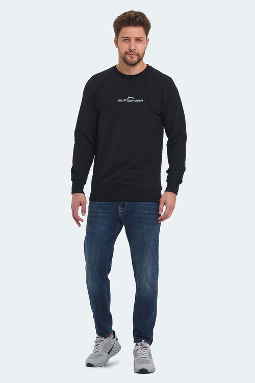 ORTWIN Erkek Sweatshirt Siyah