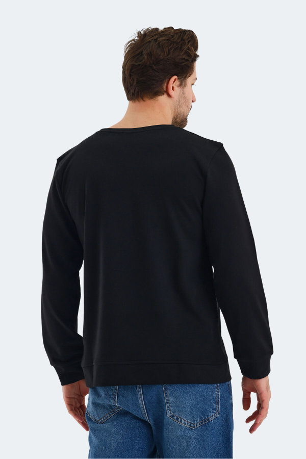 Slazenger ORTWIN Erkek Siyah Sweatshırt