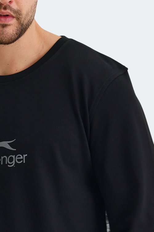 Slazenger ORTWIN Erkek Siyah Sweatshırt