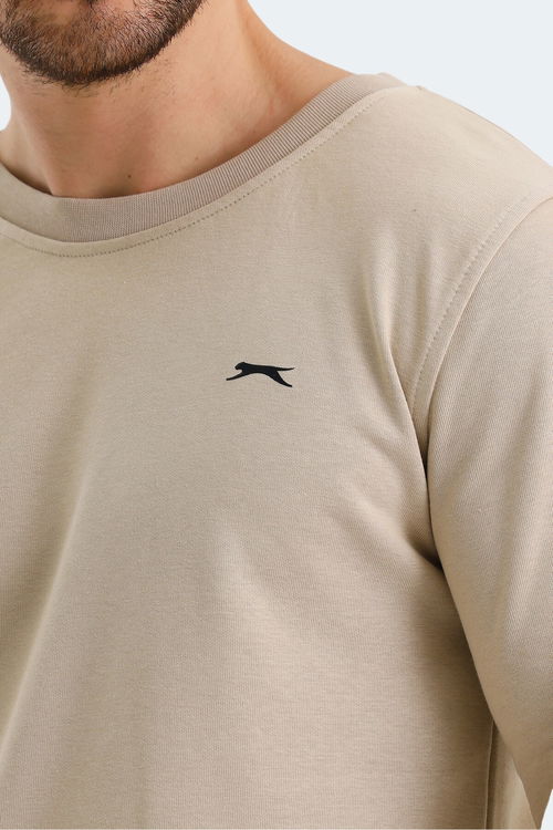 Slazenger ORVAR IN Erkek Bej Sweatshırt