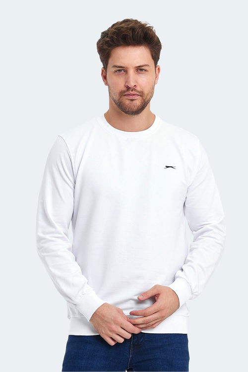 ORVAR IN Erkek Sweatshirt Kırık Beyaz