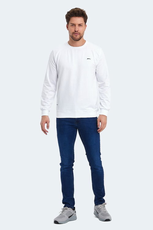 ORVAR IN Erkek Sweatshirt Kırık Beyaz