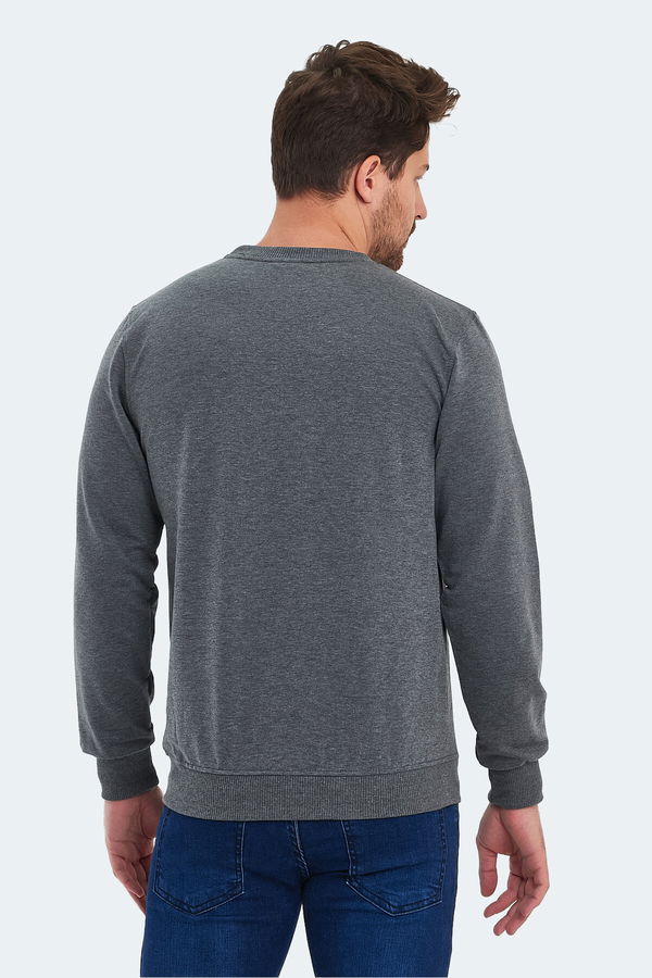 Slazenger ORVAR IN Erkek Koyu Gri Sweatshırt