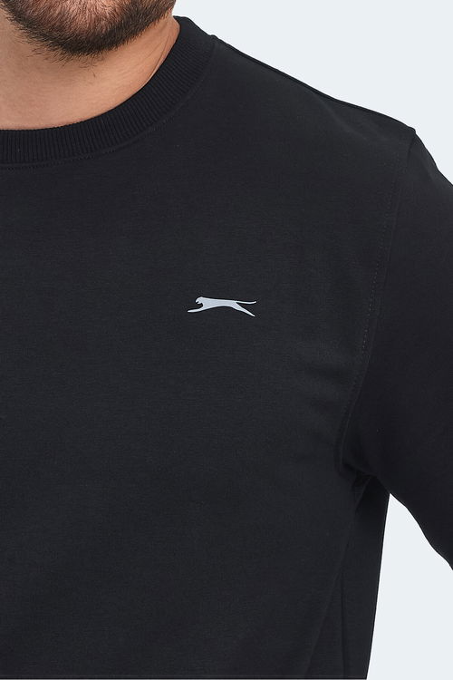 Slazenger ORVAR IN Erkek Siyah Sweatshırt