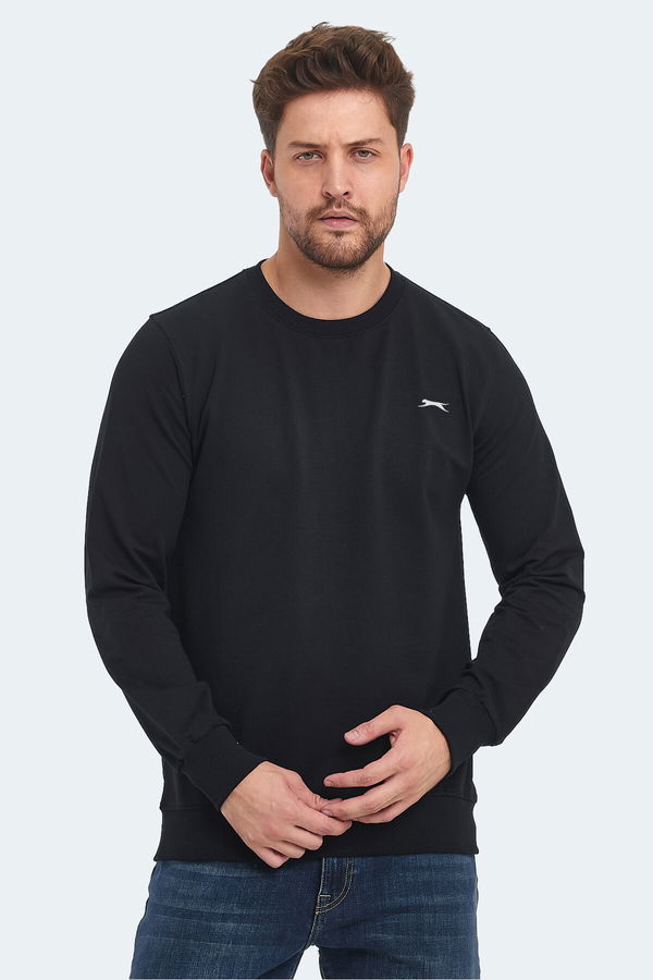 Slazenger ORVAR IN Erkek Siyah Sweatshırt