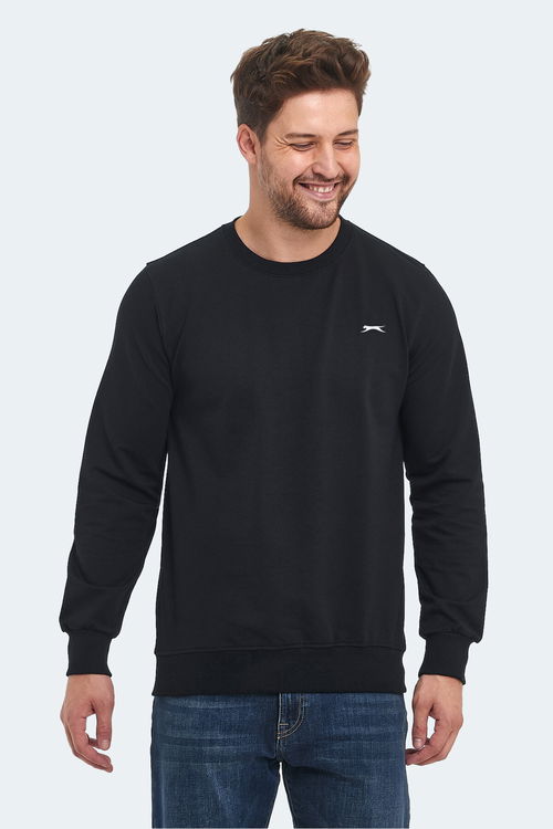 Slazenger ORVAR IN Erkek Siyah Sweatshırt