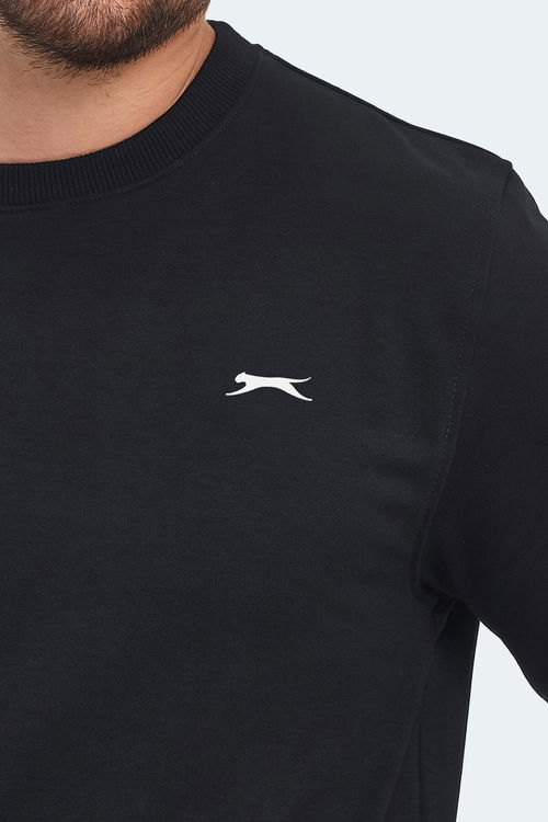 Slazenger ORVAR IN Erkek Siyah Sweatshırt