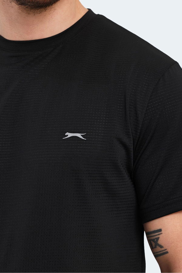 Slazenger OSWIN IN Erkek Tişört Siyah