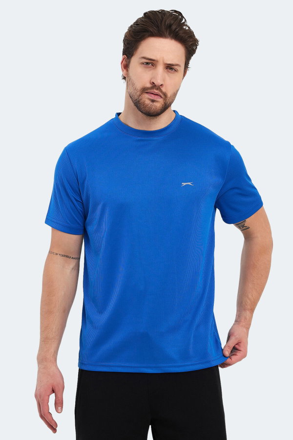 Slazenger OTAR I Erkek Saks Mavi Tişört