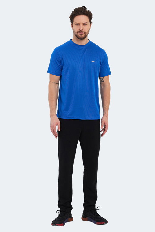 Slazenger OTAR I Erkek Saks Mavi Tişört
