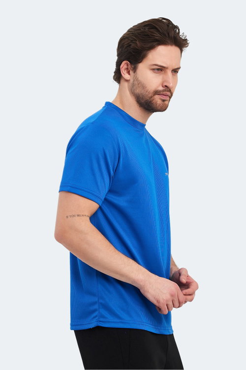 Slazenger OTAR I Erkek Saks Mavi Tişört