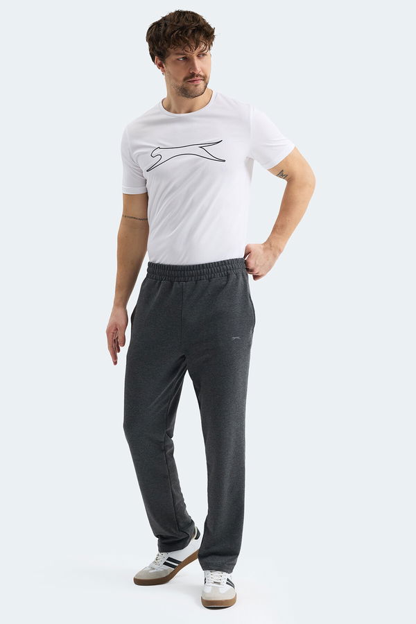 Slazenger OTEKS Erkek Cepli Koyu Gri Eşofman Altı