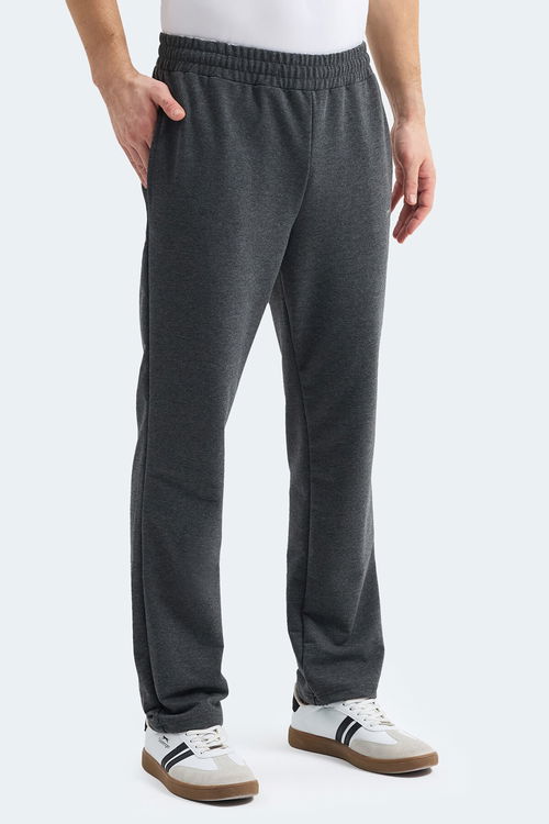 Slazenger OTEKS Erkek Cepli Koyu Gri Eşofman Altı