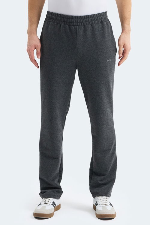 Slazenger OTEKS Erkek Cepli Koyu Gri Eşofman Altı