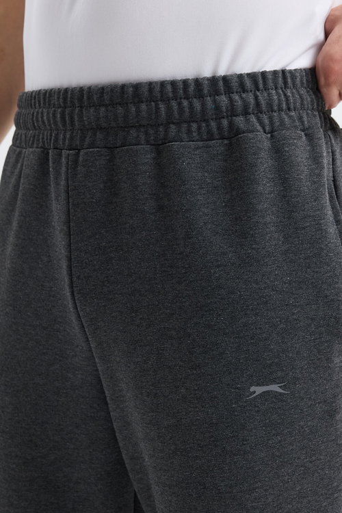 Slazenger OTEKS Erkek Cepli Koyu Gri Eşofman Altı