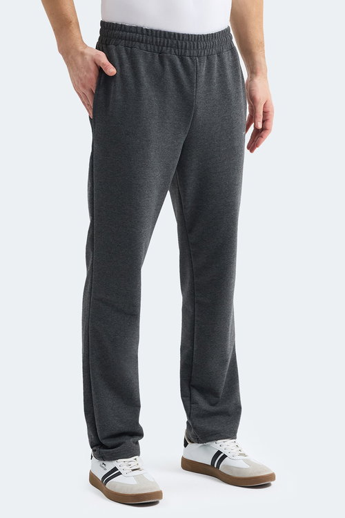 Slazenger OTEKS Erkek Cepli Koyu Gri Eşofman Altı