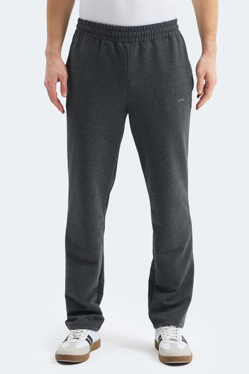 Slazenger OTEKS Erkek Cepli Koyu Gri Eşofman Altı